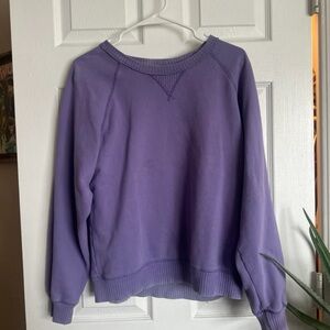 American Eagle Outfitters Women's Lavender Crew Neck Sweater